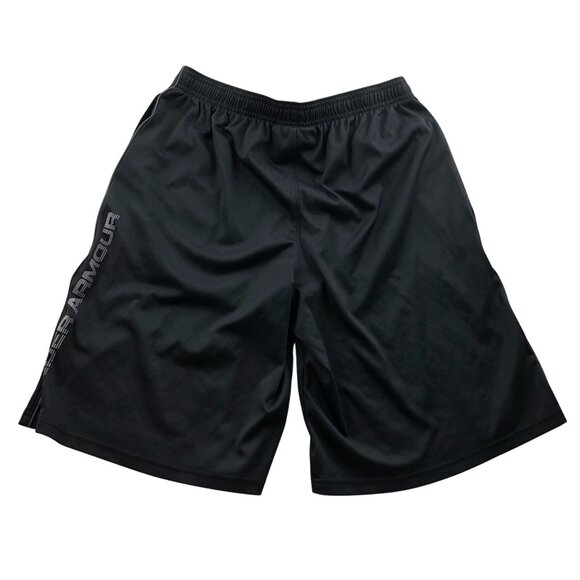 Under Armour Men's 5" Shorts Size XL Loose Fit Activewear Black - Picture 2 of 15